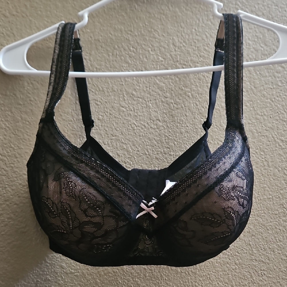 Cacique Black Lace Bra Intimates & Sleepwear